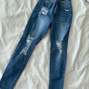 High rise jeans